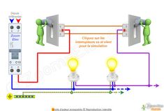 - schéma électrique interrupteur double allumage - branchement
